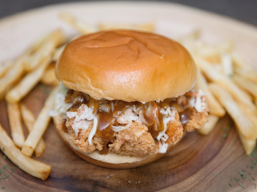 CM Curry Sandwich — CM Korean Fried Chicken (Fishers)